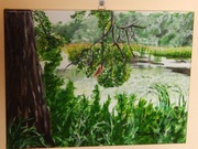 Obraz Akrylowy "Poranek nad jeziorem" 30x40