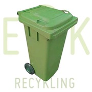 POJEMNIK NA ŚMIECI ODPADY POJEMNIKI 120L ZIELONY