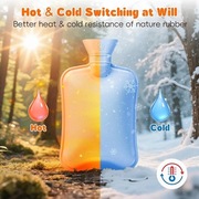 Homealexa termofor z miękką poszewką o pojemności 2 l