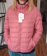 nowa cienka kurtka w kolorze różowym, rozmiar z metki L ale to raczej S