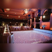 Parkiet LED dance floor - Zimne iskry - napis LOVE