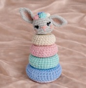 Układanka dla maluszka wykonana na szydełku