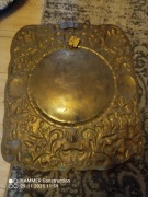 Złom nie złom Mosiężne patery ścienne Cepelia vintage PRL 