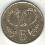 Cypr 5 centów cents 1993 22 mm nr 1