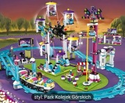 klocki LEGO friends 41130 kolejka górska 1136 klocków wesołe miasteczko