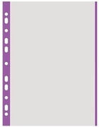 KOSZULKI NA DOKUMENTY A4 FIOLETOWY BRZEG 100 szt. 9303