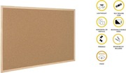 Tablica korkowa Bi-Office GMC060012010 60x80 cm