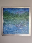 Obraz na płótnie 39x39 cm w drewnianej ramie