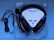 SŁUCHAWKI KOMPUTEROWE NAUSZNE Z MIKROFONEM - MANTA