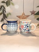 Kubek ceramiczny  czeski 300 ml dwupak unikat ceramika Bolesławiec 