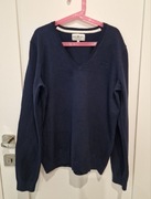 Swetr sweterek granatowy w serek Jean Paul XS S M granat okazja