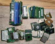 Złom komputerowy, Procesory ; RAM ;  karty sieciowe wifi