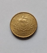 50 eurocentów , Włochy, 2002r, stan b.dobry