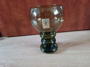 Duży szklany pokal. Szkło kryształowe dmuchane. VINTAGE! Firma ALWE. 