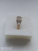 Złoty pierścionek, waga 2,80g, próba 585