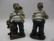 KOMPLET STARYCH FIGUREK MARYNARZE 2 SZT.