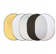 Blenda fotograficzna 5w1 w kształcie elipsy o wymiarach 100 na 150 cm