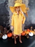 Kurtka ubranko dla lalki oraz kapelusz 