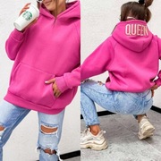 BLUZA DAMSKA QUEEN100% BAWEŁNA MOTION ROZMIAR OVERSIZE