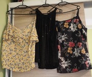 Bluzki damskie wielokolorowe (3PAK) rozm.44/46+Gratis!!