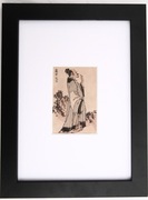 Myśliciel - oryginalny drzeworyt japoński XIX wiek