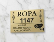 Tabliczki obiekt monitorowany teren prywatny 2w1