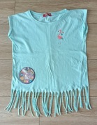 TXM fashion Bluzka z frędzlami, flaming, cekiny obrotowe, r. 140