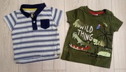 Komplet koszulek z krótkim rękawem polo 74/80