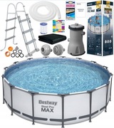 Duży basen ogrodowy stelarzowy Bestway 457x122