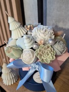 Świąteczne Flower boxy ze świeczek sojowych 