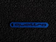 Brelok Audi Quattro - Druk 3D - Niebieski