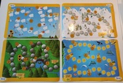 gry planszowe 4w1 Cztery pory roku +4 lata podkładki na stół spo