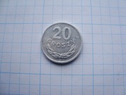 Polska moneta 20 gr groszy 1976