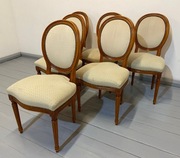 ELEGANCKI KPL 6 KRZESŁ MEDALION STAN BDB TRANSPORT CAŁA POLSKA  