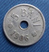 Moneta Rumunia 5 bani 1906