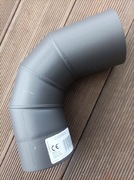 Kolano stalowe do systemu kominowego 100 mm - DARCO KS100/90-CZ6 (ML)