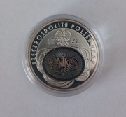 Srebrna moneta 10zl 90rocznica utworzenia najwyższej izby kontroli