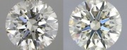 Para Naturalnych Diamentów 0.61ct + 0.60ct J VVS2 3x Excellent IGI