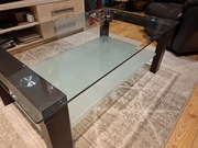 Stolik kawowy solidny szklany. Stan bardzo dobry. 