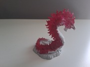 Figurka płomiennego węża i wojownika idealne do gry dungeons and dragons