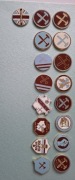 West ham united pin badges 17 szt.
