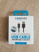 Kabel przewód USB typC 1m czarny