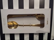 Sztućce , łyżki sałatkowe Home&you , złote .