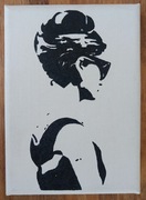 Audrey Hepburn - obraz ręcznie malowany
