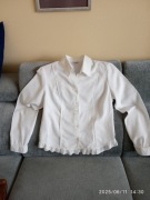 Bluzka galowa , biała, w b. dobrym stanie r. 42