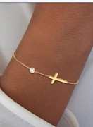 Bransoletka z Krzyżykiem i Cyrkonią