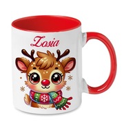 Świąteczny kubek z TWOIM imieniem na prezent dla dziecka MIKOŁAJ ŚWIĘTA