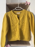 Sweter Lindex żółty rozpinany 134/140 8-10 lat