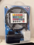 Taśma LED RGB Pasek Kolorowy + Pilot Zasilacz Zestaw
