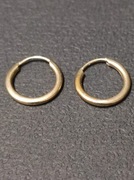 Kolczyki kółka kreolki 1 cm 10mm pr. 333 8K KOŁA 8k usta brwi nos piercing 